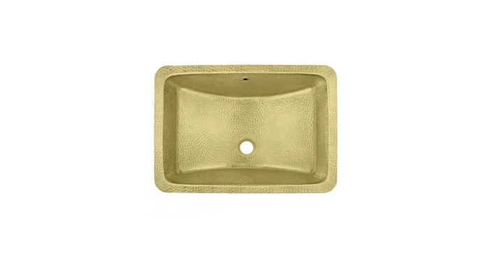 Thompson Traders Brass 21″ Rectangular Brass Undermount Bathroom Sink with Overflow