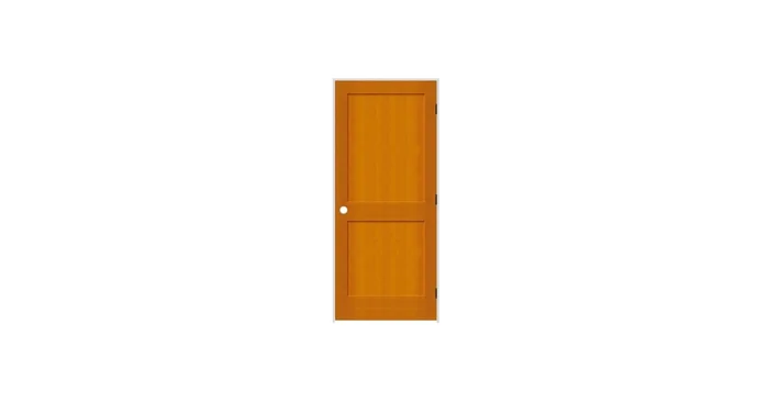 Trimlite 18″ by 80″ 2-Panel Shaker Left Handed Interior Prehung Passage Door with Black Hinges and 4-9/16″ Door Jamb
