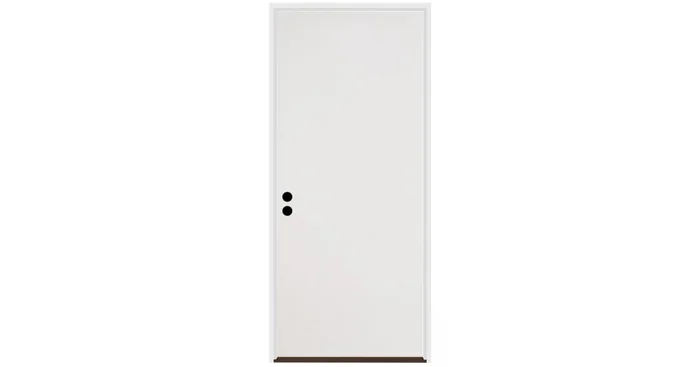 Trimlite Flush 28″ by 80″ Right Handed Pre-Hung Exterior Entry Door with 7-1/4″ Door Jamb