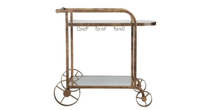 Uttermost Carrinho 38″ Wide Metal Bar Cart