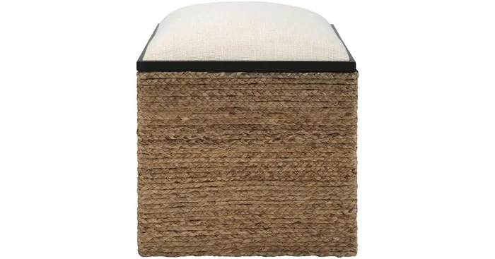 Uttermost Island 17″ Wide MDF and Polyester Accent Stool