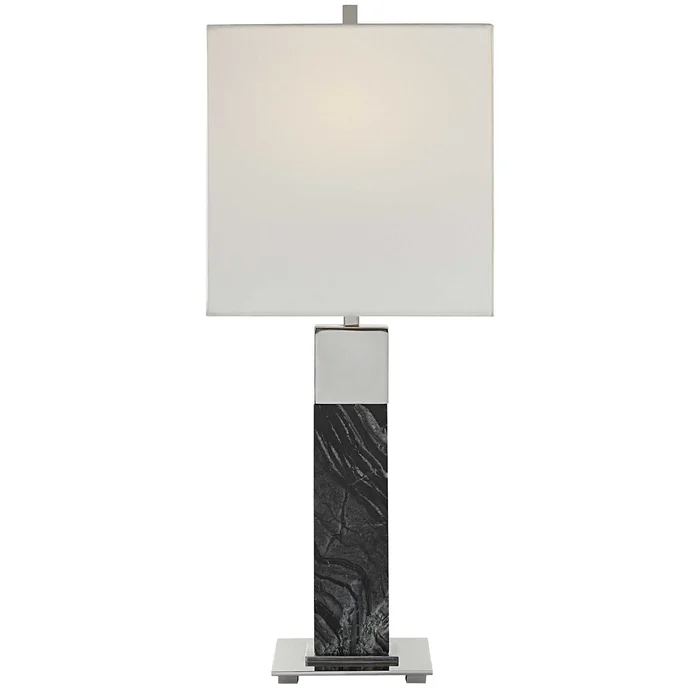 Uttermost Pilaster Black Marble Table Lamp