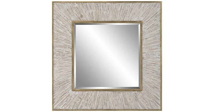 Uttermost Wharton 26-1/4″ W x 26-1/4″ H Square Framed Bathroom Mirror
