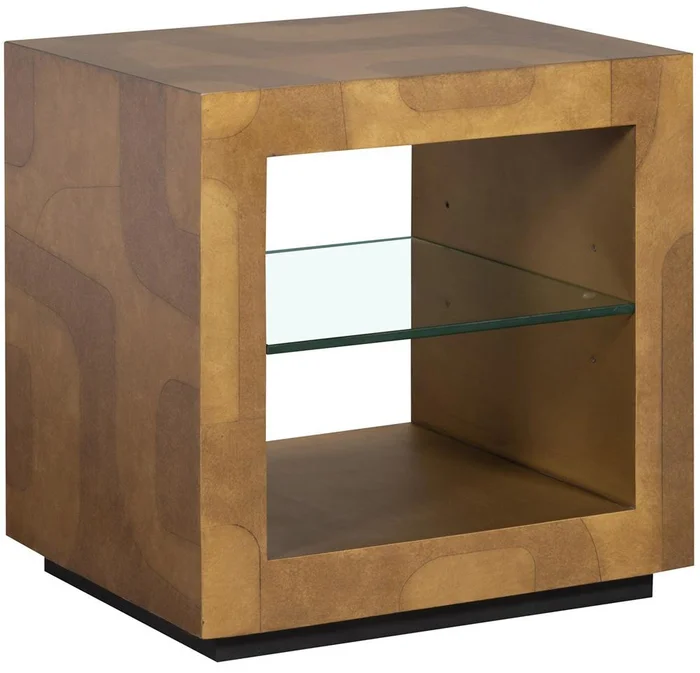 Vanguard Furniture – Calder Lamp Table – Dual Tone Brass – 8431L