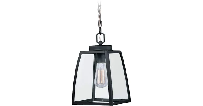 Vaxcel Lighting Granville 1 Light Mini Pendant with Clear Glass Shade