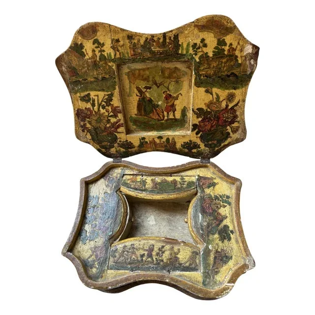 Venetian Lacquer Work Box, 1730s
