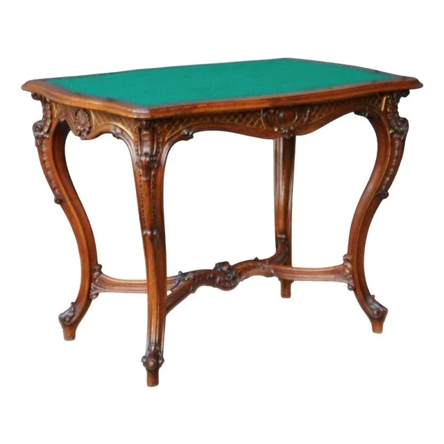 Viennese Baroque Desk in Walnut