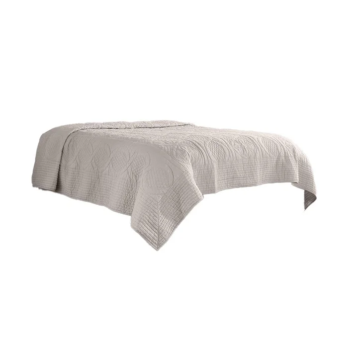 Villa by Classic Home – Anessa Linen Blend Queen Quilt – Beige – V240001
