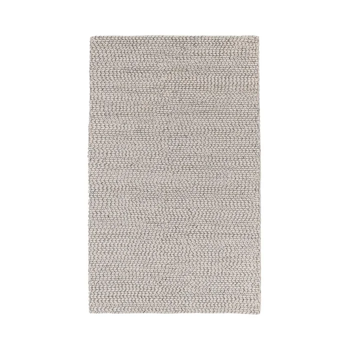 Villa by Classic Home – Dawson 5×8 Wool Blend Fabric Handwoven Gray Accent Area Rug – Light Gray – 30090824