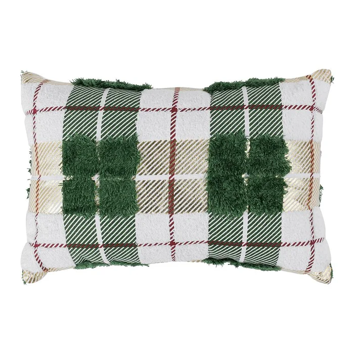 Villa by Classic Home – Holiday 14×20 Cotton Fabric Throw Pillow – Green – VE550022