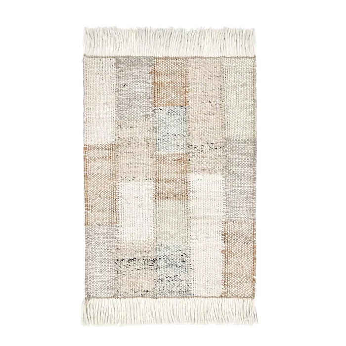 Villa by Classic Home – Ritsa 2×3 Handwoven Jute Blend Fabric Multi-Color Accent Rug – Multi-Color – 30091870