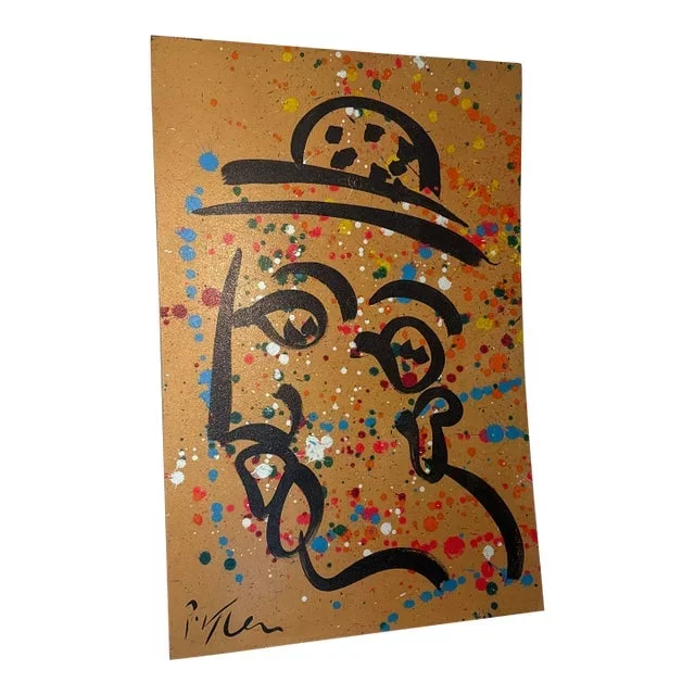 Vintage 1970s Peter Keil Painting on Board Unframed