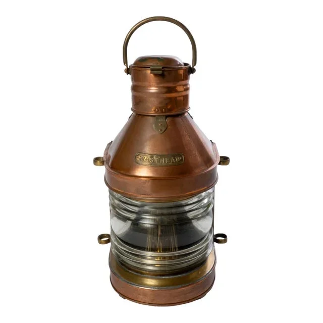Vintage Copper Masthead Ship’s Lantern