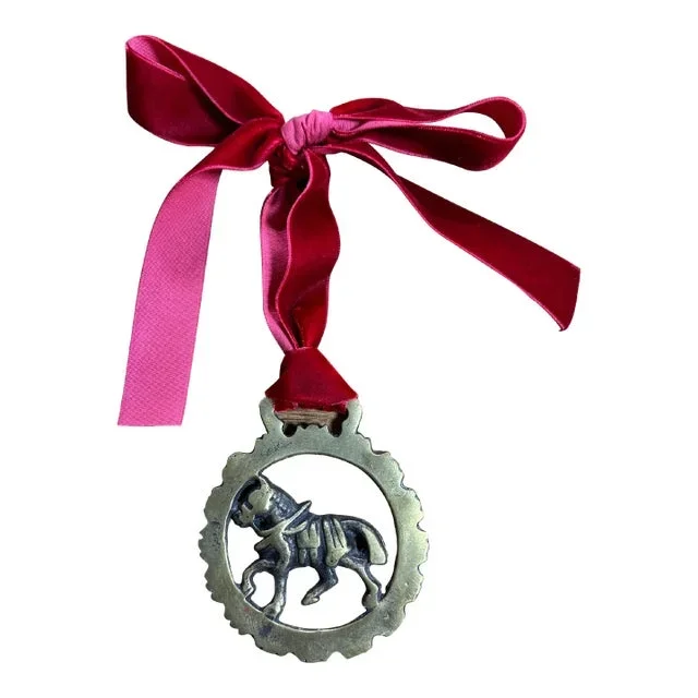 Vintage English Horse Brass Ornament
