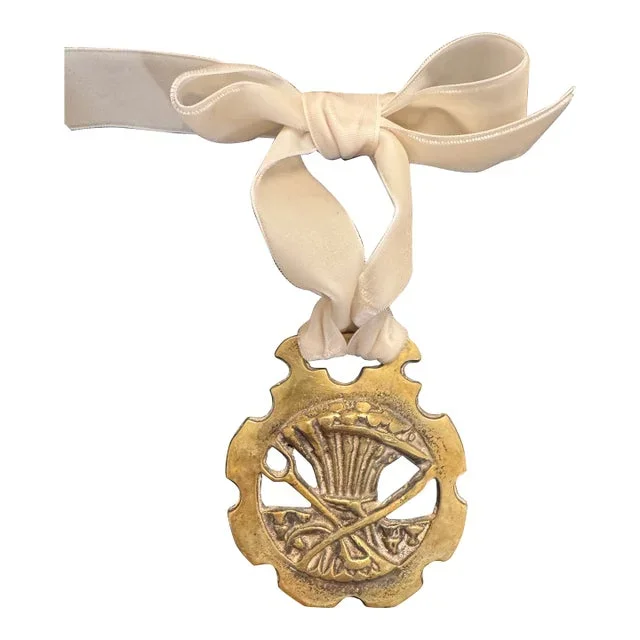 Vintage English Horse Brass Ornament