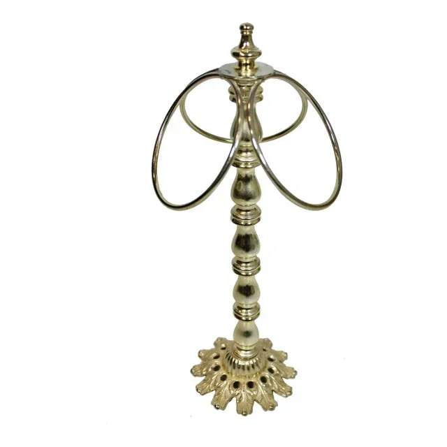 Vintage Hollywood Regency Metal Towel Holder
