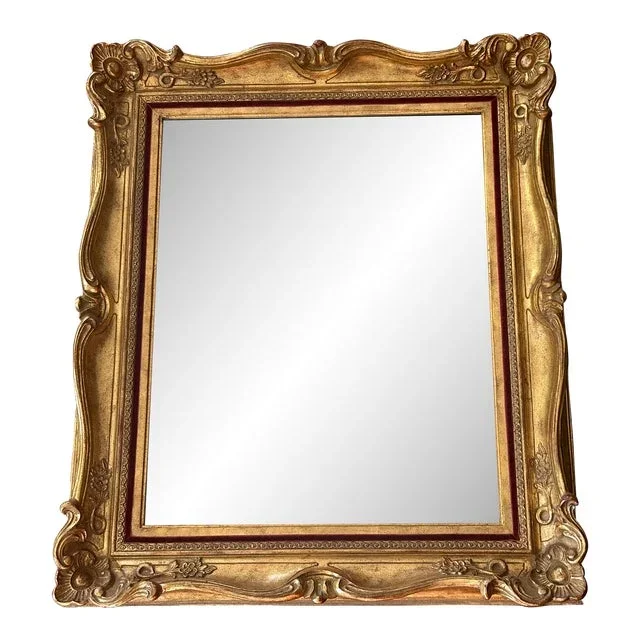 Vintage La Barge Rectangular Wall Mirror – Ornate Giltwood Frame
