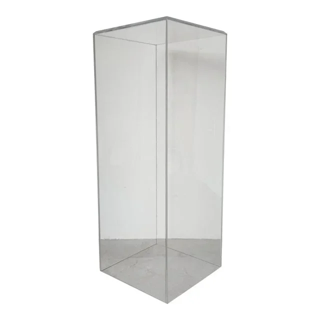 Vintage Lucite Cube Display Pedestal