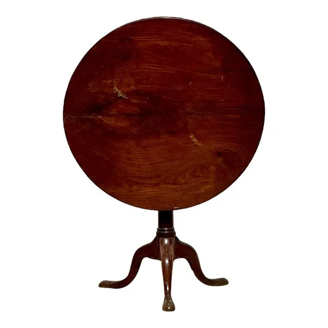 Vintage Regency Bookmatched Tilt Top Table