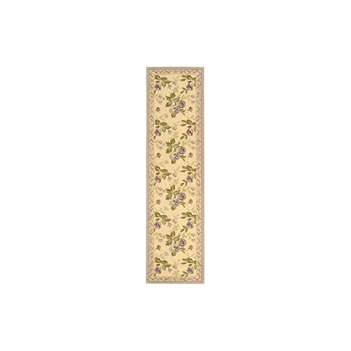 Virgin Wool Pile Transitional Area Rug Ivory Large Rectangle Size – Safavieh