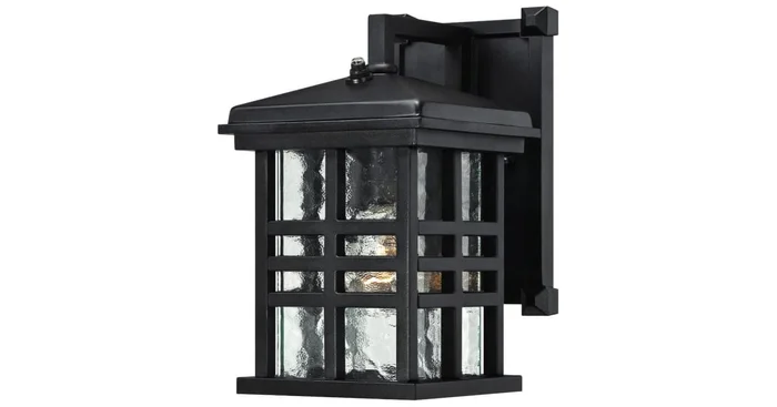 Westinghouse Caliste Outdoor Wall Sconce with 1 Light with Clear Water Glass and Photocell