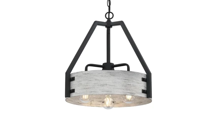 Westinghouse Callowhill 3 Light 16″ Wide Drum Chandelier
