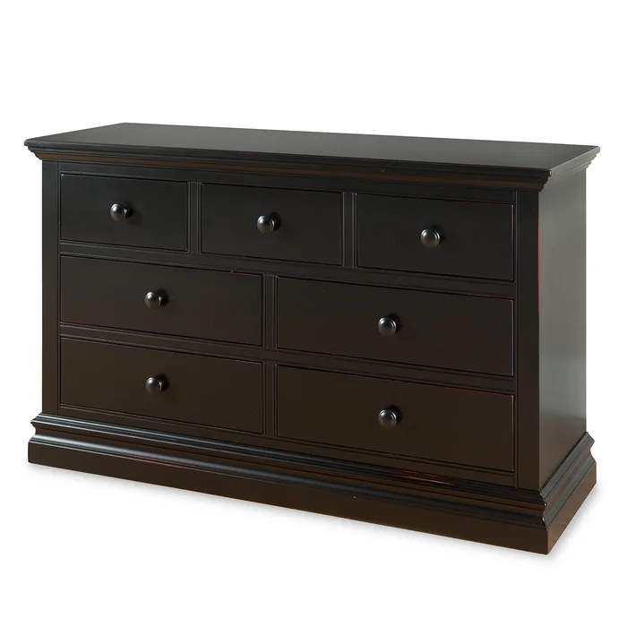 Westwood Design Stone Harbor 7 Drawer Dresser in Black