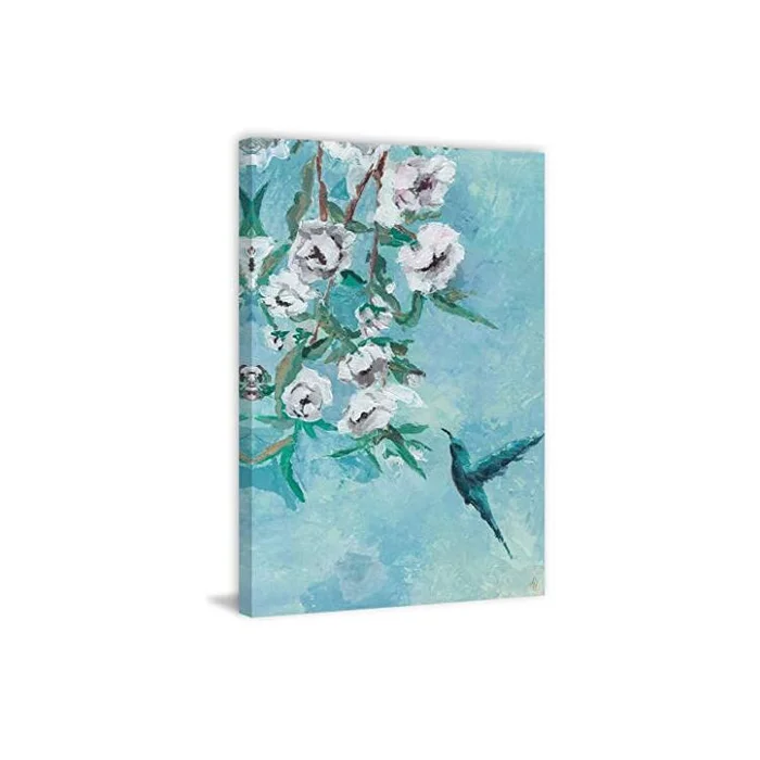 Whimsical Floral Landscape Painting Print on Canvas Wrap – Marmont Hill