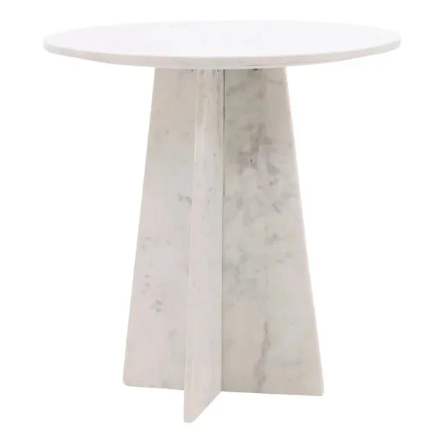 White Marble Bistro Table