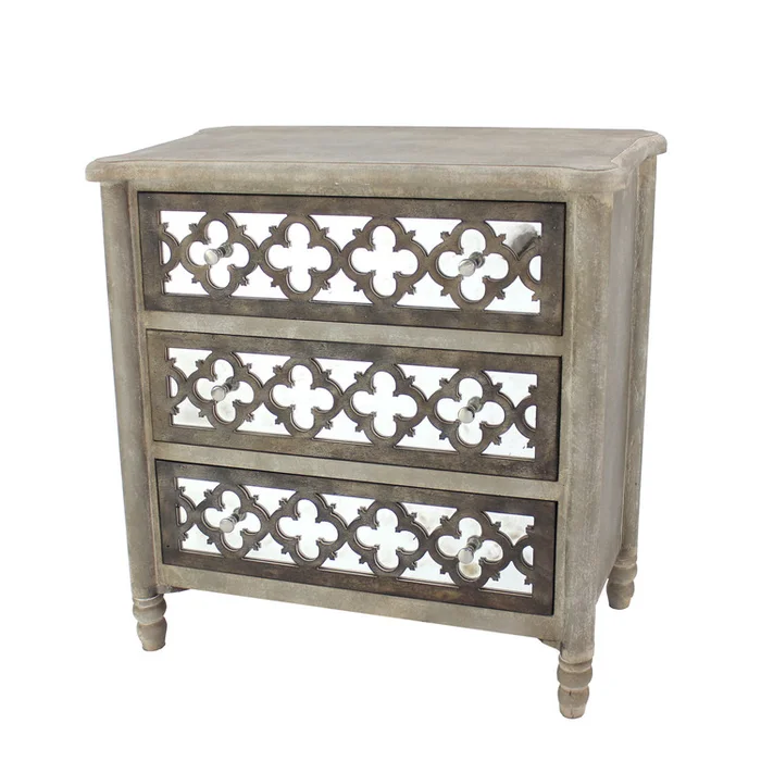 Wood Geometric Cabinet Storage Container 31.5x32x15 – ScreenGems