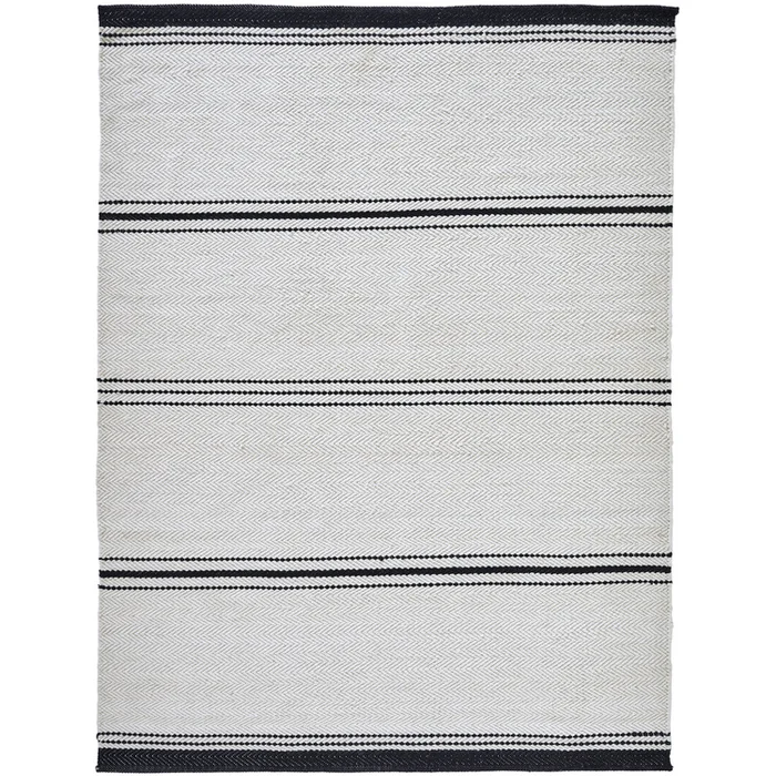 Wool Area Rugs Handwoven Ivory Black 12 Sizes Available – Ren-Wil