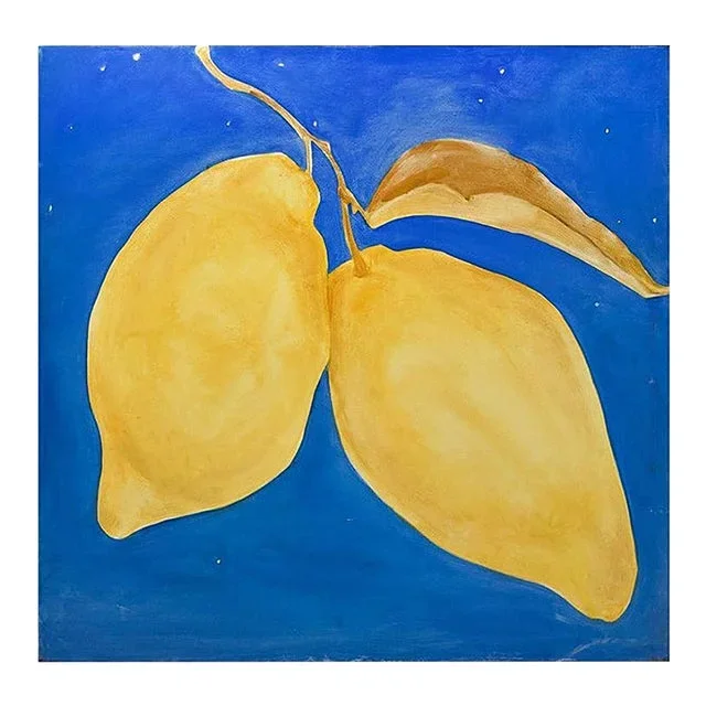 Yellow Lemons – Oil on Canvas by Anastasia Kurakina – 2000s 2000s