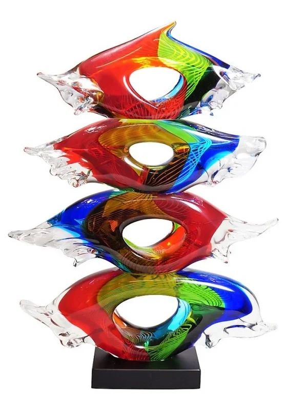 Yes – Scultura Quattrocchi Colorati In Vetro Di Murano