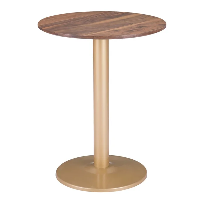 Zuo Modern – Alto Bistro Table Brown & Gold – 101571