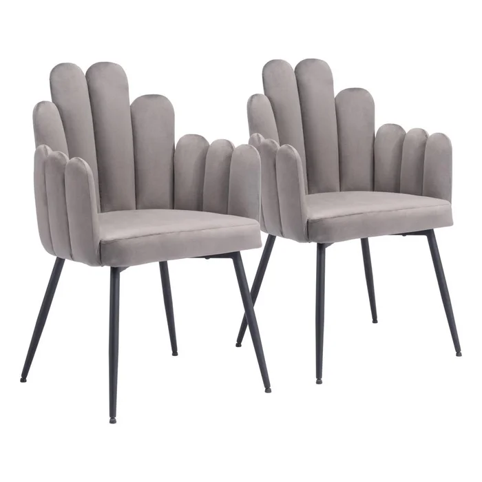 Zuo Modern – Noosa Dining Chair (Set of 2) Gray – 109655