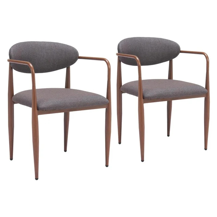 Zuo Modern – Zens Dining Chair (Set of 2) Truffle Gray – 110208